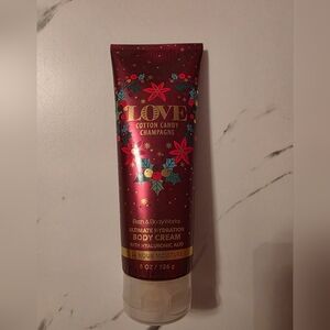 Bath & Body Works LOVE Cotton Candy Champagne Body Cream - Burgundy